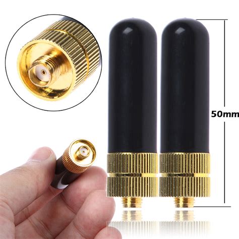 2x Srh805s Sma F Female Dual Band Antenna For Gt 3 Uv 5r 888s Radio Ebay