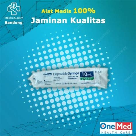 Jual Onemed Spuit 10 Cc 10 Ml Ecer Disposible Syringe Luer Lock Tip