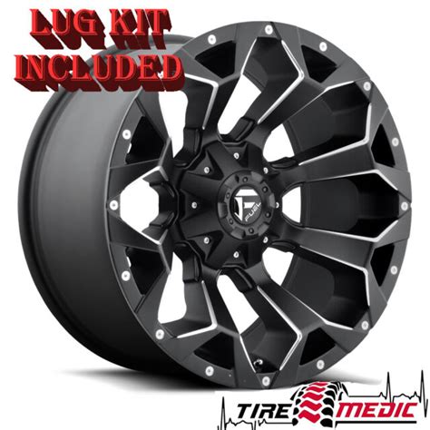 1 18x9 20 Fuel D546 Assault Black Milled 8x170 Wheel Rim For Sale