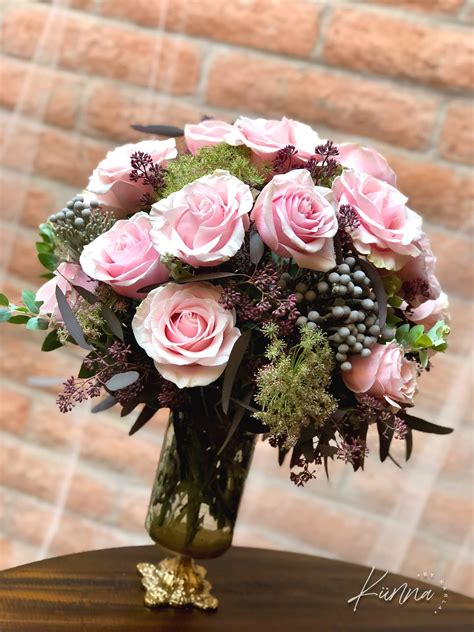 Rose & Silver Brunia Bouquet - Kunna by Karla