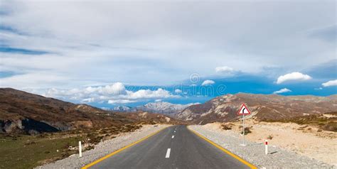 Winding Road in Mountains Area Stock Photo - Image of panorama, empty ...