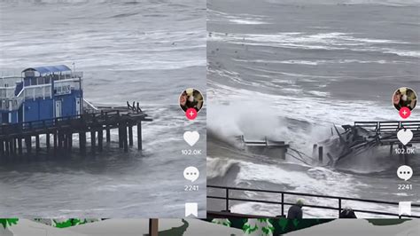 Blackpool Pier Collapsed In Has Blackpool Central Pier Collapsed