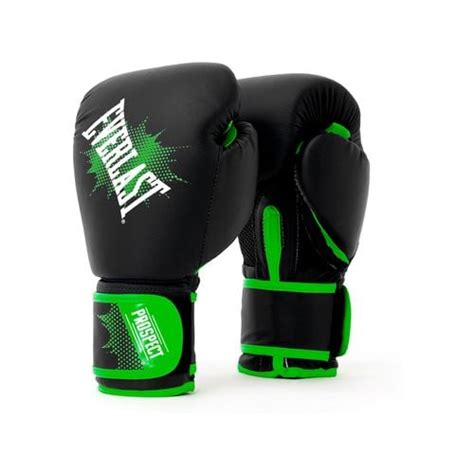 Everlast Prospect Youth Training Boxing Glove Pair 8oz 5y Blackgreen