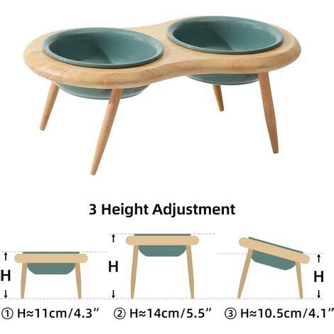 Gamelle en céramique pour chat gamelle réglable pour nourriture pour