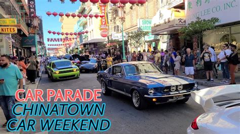 Car Show Parade Chinatown San Francisco Youtube