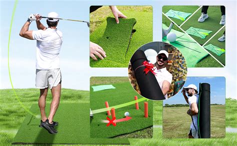 Myvoice Golf Mat Set 5x4ft Hitting Mat For Indoor And Outdoor Practice Super Large