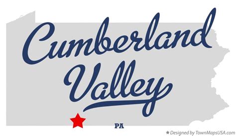 Map of Cumberland Valley, PA, Pennsylvania