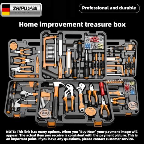 Completa M O Toolbox Set Home Repair Tool Kit Carpintaria Chave Martelo