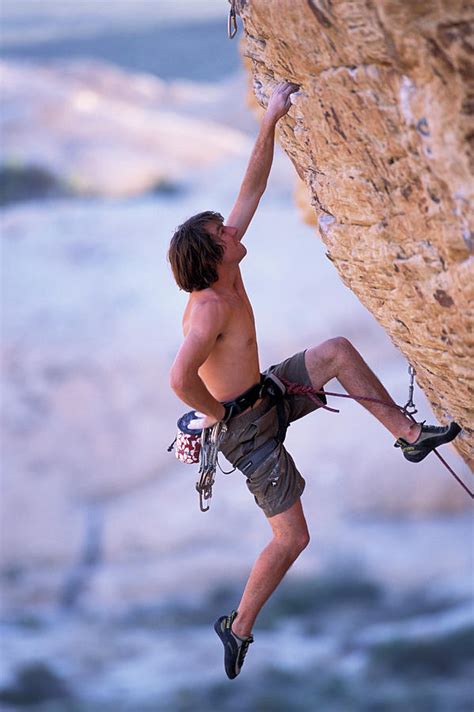 A Male Rock Climber Climbing Photograph By Corey Rich Pixels