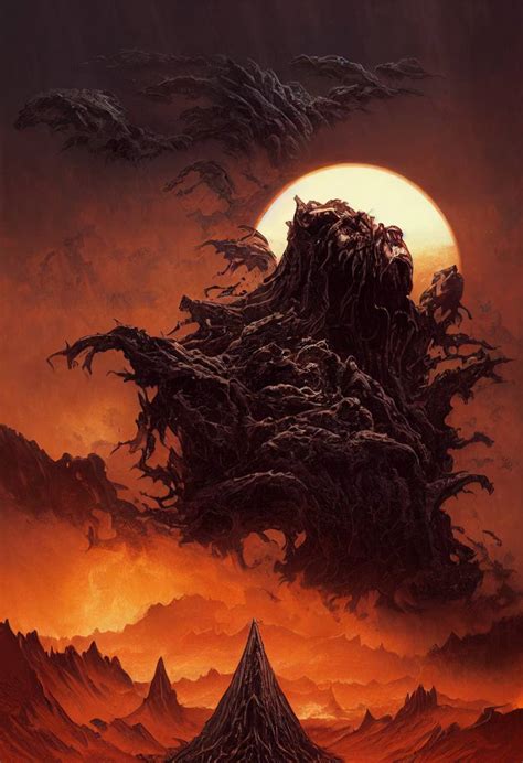 Lord Of Doom King Of Darkness Dark Sun Black Sun By Greg Rutkowski