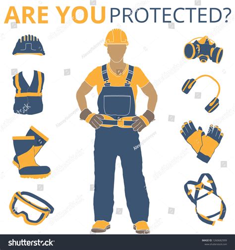 Personal Protective Equipment Wear Set Will Stock Vector Royalty Free