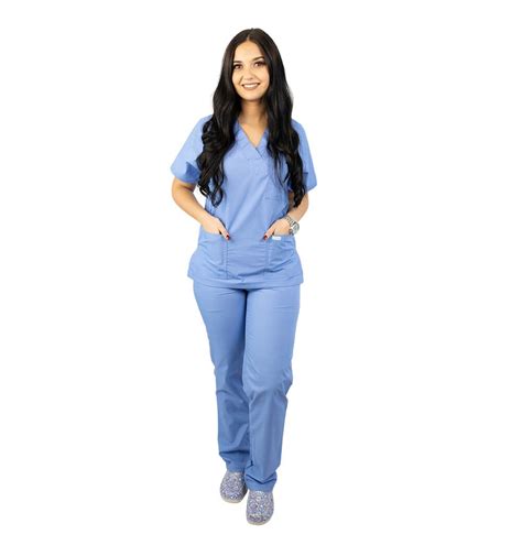 Costum Medical Lotus 4 Unisex Albastru Ciel