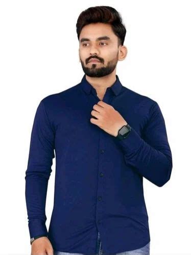 Plain Lycra Mens Formal Shirts Full Sleeves At Rs 299 In Surat Id