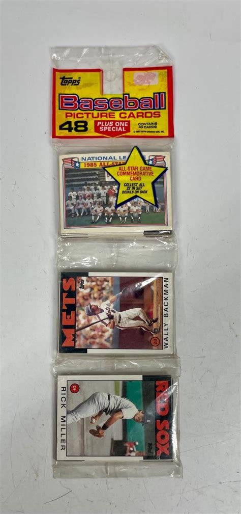 Topps Baseball Picture Cards All Star Game Commemorative Set 1986