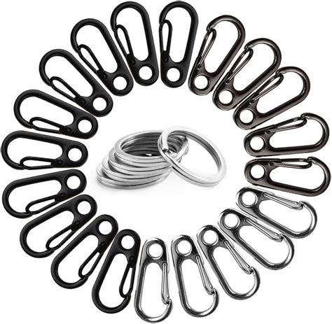 Amazon Pcs Sf Carabiners With Key Rings Spring Backpack