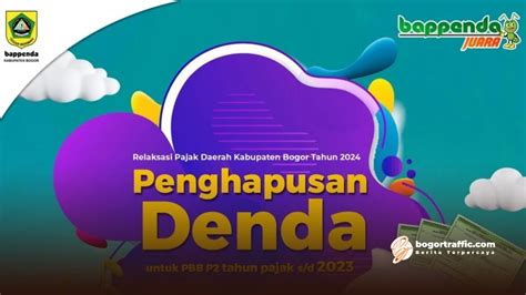 Bappenda Bogor Hapus Denda PBB P2 Hingga Agustus 2024