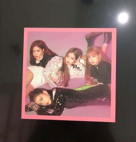 BLACKPINK SQUARE UP PINK VER PHOTOCARD Hobbies Toys Collectibles