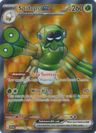 Spidops Ex 223 198 Full Art Secret Rare Near Mint Pokemon Card