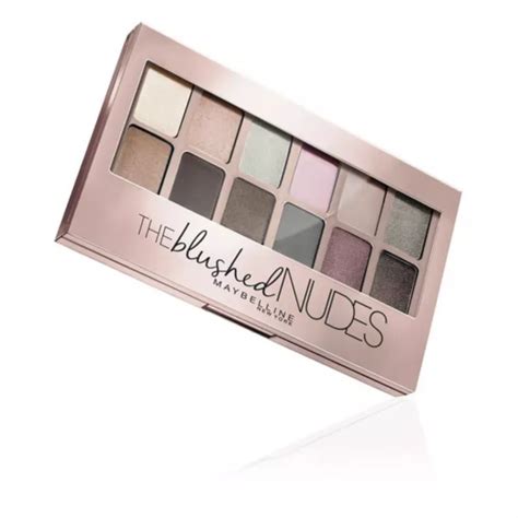 Paleta De Sombras De Ojos The Blushed Nudes Maybelline G Eur