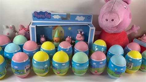 Peppa Pig Unboxing Peppa Pig Surprise Egg YouTube