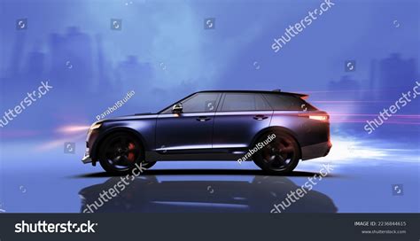 Generic Suv Car Render Side View Stock Illustration 2236844615