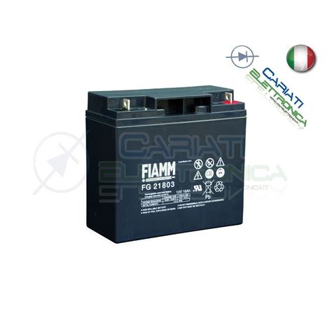 BATTERIA ERMETICA AL PIOMBO RICARICABILE FIAMM FG21803 12V 18Ah