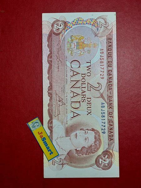 Jual Uang Kertas Canada 2 Dollars Th 1974 Harga Per 1 Lembar Kd UKM CAN