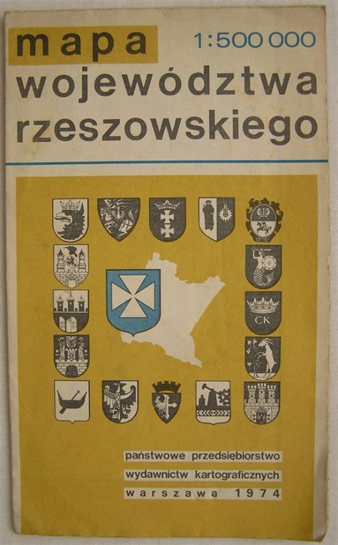 Zabytkowa Mapa Wojew Dztwa Rzeszowskiego Katowice Kup Teraz Na