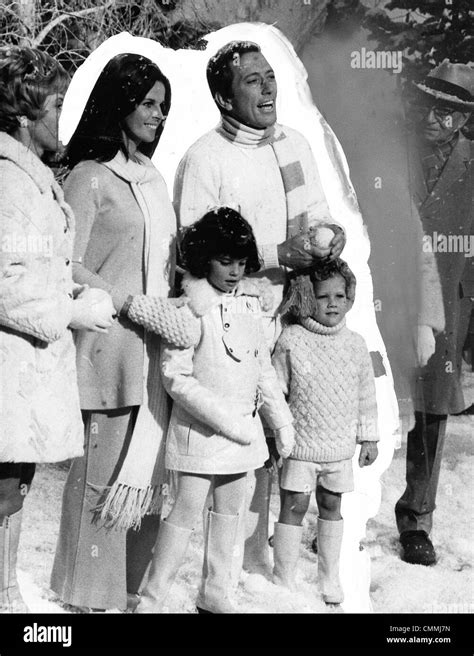 Andy Williams With Sister Jane Williams Wife Claudine Longet Stock