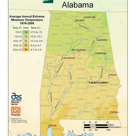 State Maps of USDA Plant Hardiness Zones