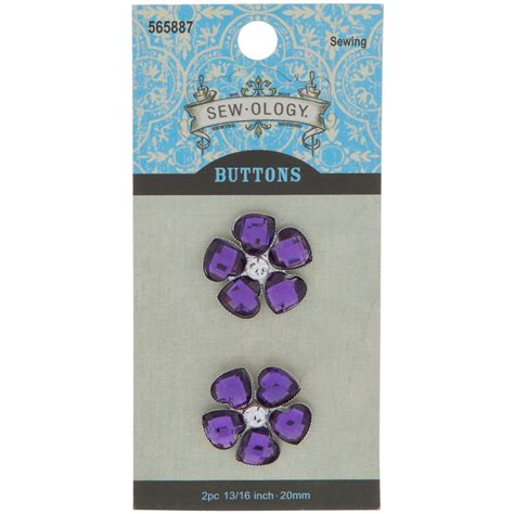 Rhinestone Flower Shank Buttons Hobby Lobby 565887