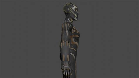 3D Model Shuri Black Panther VR AR Low Poly CGTrader