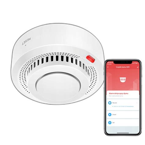 Czujnik Dymu Alarm G O Ny Bezprzewodowy Detektor Sensor Po Aru Wifi