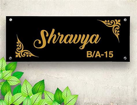 20 Simple And Unique Name Plate Designs For Home 2024