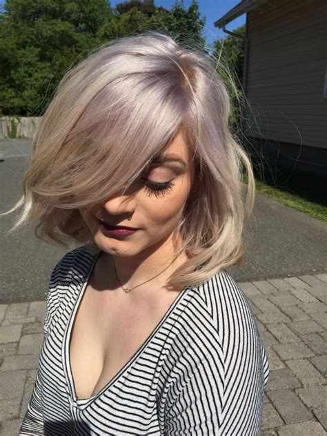 Lavender Silver To Achieve This Look Pre Lighten Hair To A Level 10