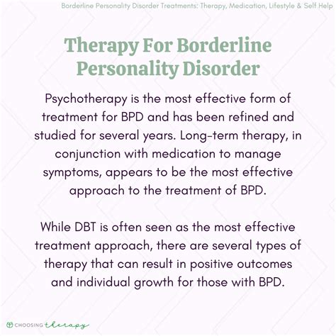 Borderline Personality Disorder Treatment Options