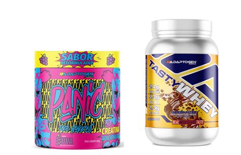 Kit Adaptogen Tasty Whey Pré Treino Panic 300g Farmácia Flor De Lis