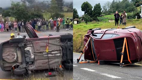 Se Dificulta La Movilidad En La Vía Bogotá Tunja Por Fatal Accidente Entre Dos Vehículos