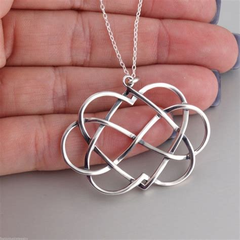 Infinity Heart Necklace - 925 Sterling Silver