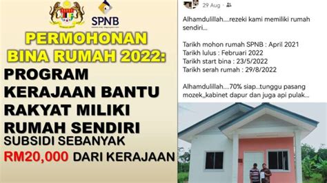 Permohonan Bina Rumah 2022 Kerajaan Bantu Rakyat Miliki Rumah Sendiri