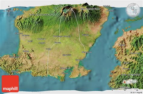 Satellite 3d Map Of Kab Lombok Tengah