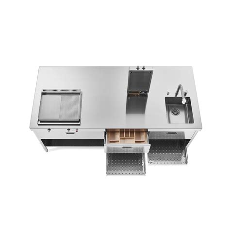 Cuisine D Ext Rieur Out Isola Alpes Inox Contemporaine En