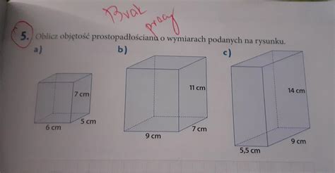 Oblicz Obj To Prostopad O Cianu O Wymiarach Podanych Na Rysunku