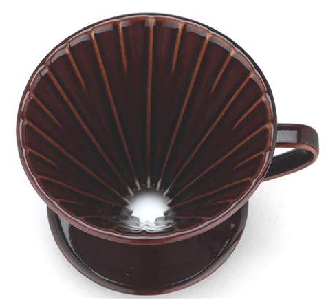 Tiamo Ceramic Coffee Filter Holder Brown - ESPRESSO MACHINE COMPANY