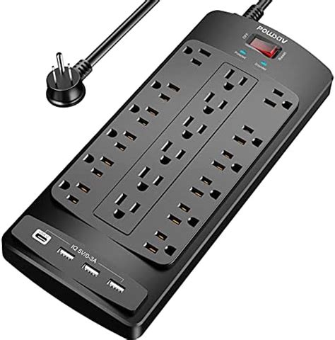 Amazon Power Strip Alestor Surge Protector With Outlets And