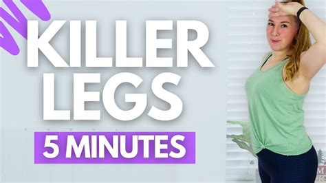 5min Killer Legs Workout With Modifications Youtube