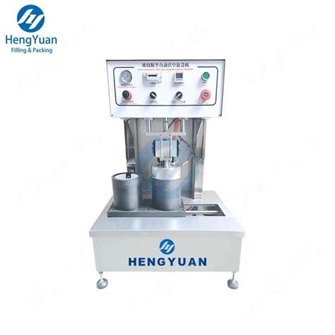 HYSC 200V Semi Automatic Vacuum Capping Machine Lug Metal Lid Twist