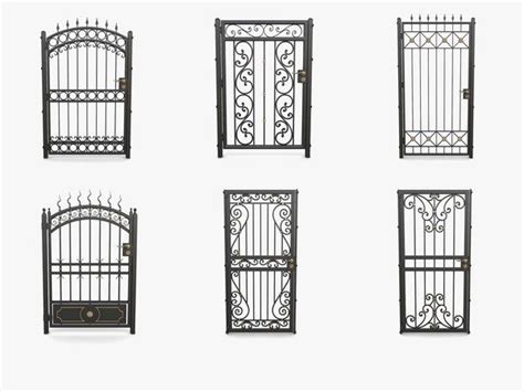 Royalty Free 3d Model Wrought Iron Gates Collection Vol2 For Download