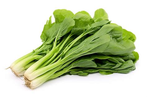 Premium Photo Asian Greens Isolated On White Background