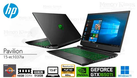 LAPTOP Ryzen 5 4600H HP Pavilion 15 Ec1037la Memory Kings Lo Mejor